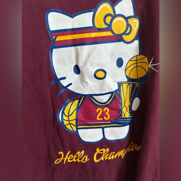 Hello Kitty Cleveland Cavs Champions Shirt - Picture 4 of 7
